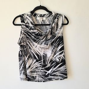 Jones Studio Drape Neck Blouse